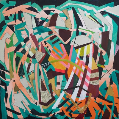 The Door Is Open by Michele Tragakiss framed canvas print