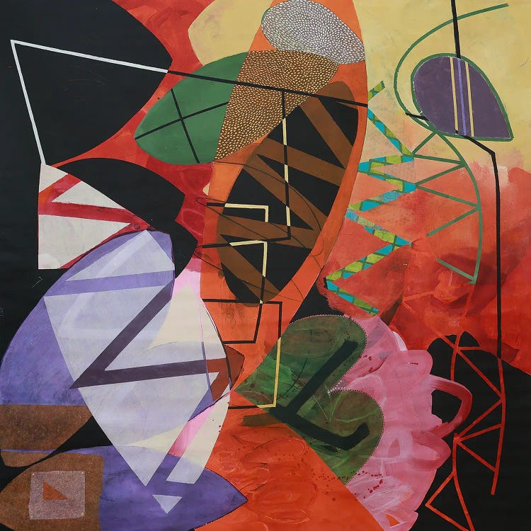 Creme And Pitchforks by Michele Tragakiss wall art