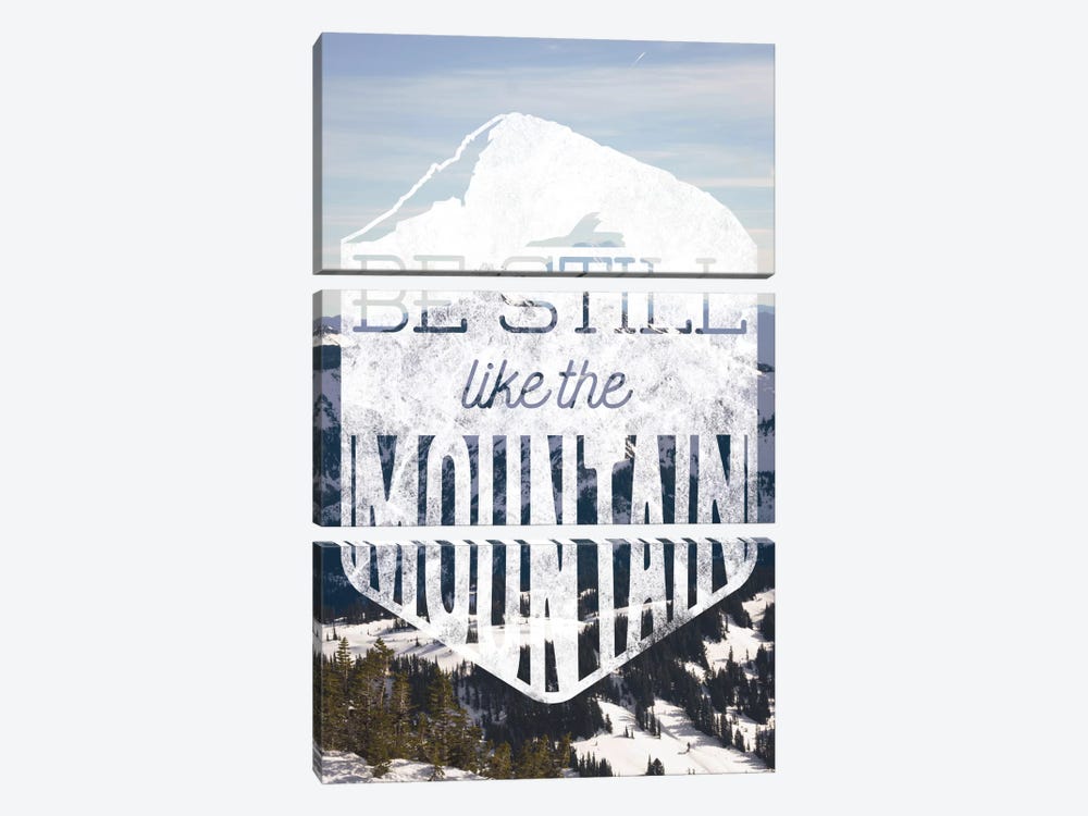 Be Still Like the Mountain by 5by5collective 3-piece Canvas Wall Art
