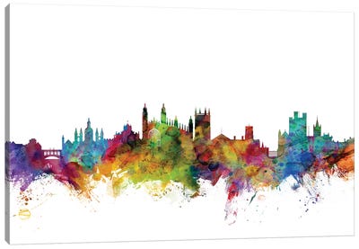 Cambridge, England Skyline Canvas Art Print