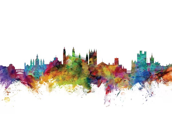 Cambridge: Rainbow Blend Cambridge, England Skyline by Michael Tompsett