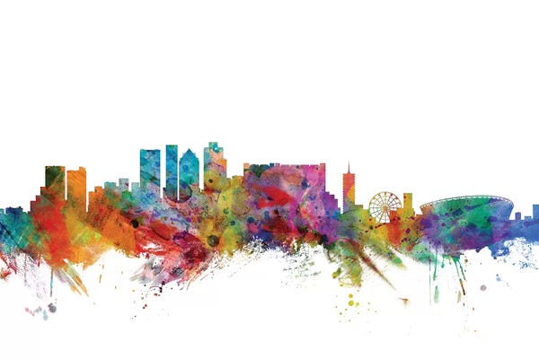 Cape Town: Rainbow Blend Cape Town, South Africa Skyline by Michael Tompsett
