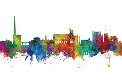 Rainbow Blend Carlisle, England Skyline by Michael Tompsett canvas print