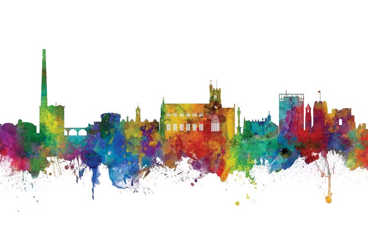 Rainbow Blend Carlisle, England Skyline by Michael Tompsett wall art