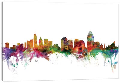 Cincinnati, Ohio Skyline Canvas Art Print - Cincinnati Art