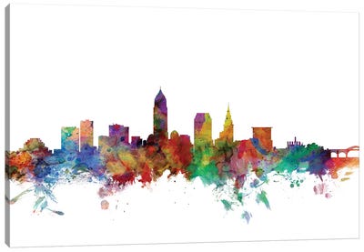 Cleveland, Ohio Skyline Canvas Art Print - Cleveland Art