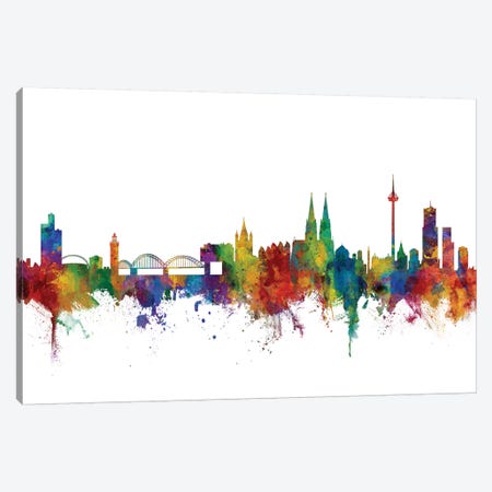 Cologne, Germany Skyline Canvas Print #MTO1014} by Michael Tompsett Canvas Art