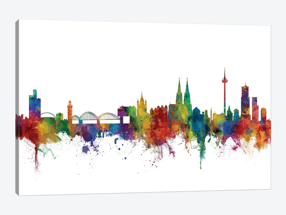 Cologne, Germany Skyline by Michael Tompsett 1-piece Canvas Artwork
