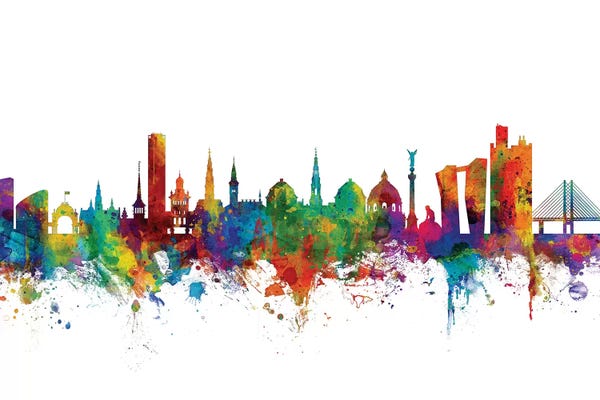 Rainbow Blend Copenhagen, Denmark Skyline