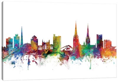 Coventry, England Skyline Canvas Art Print