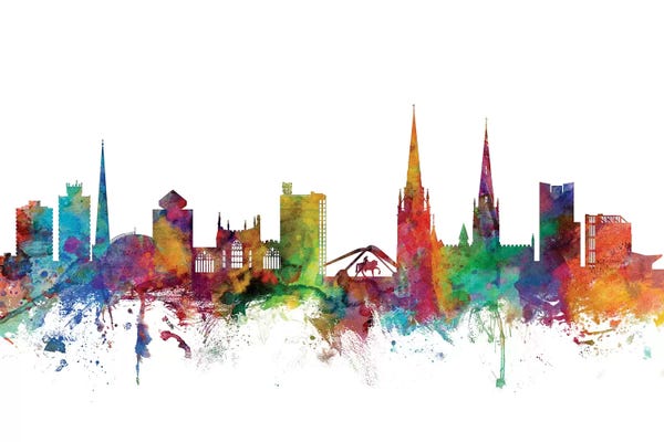 Coventry: Rainbow Blend Coventry, England Skyline by Michael Tompsett