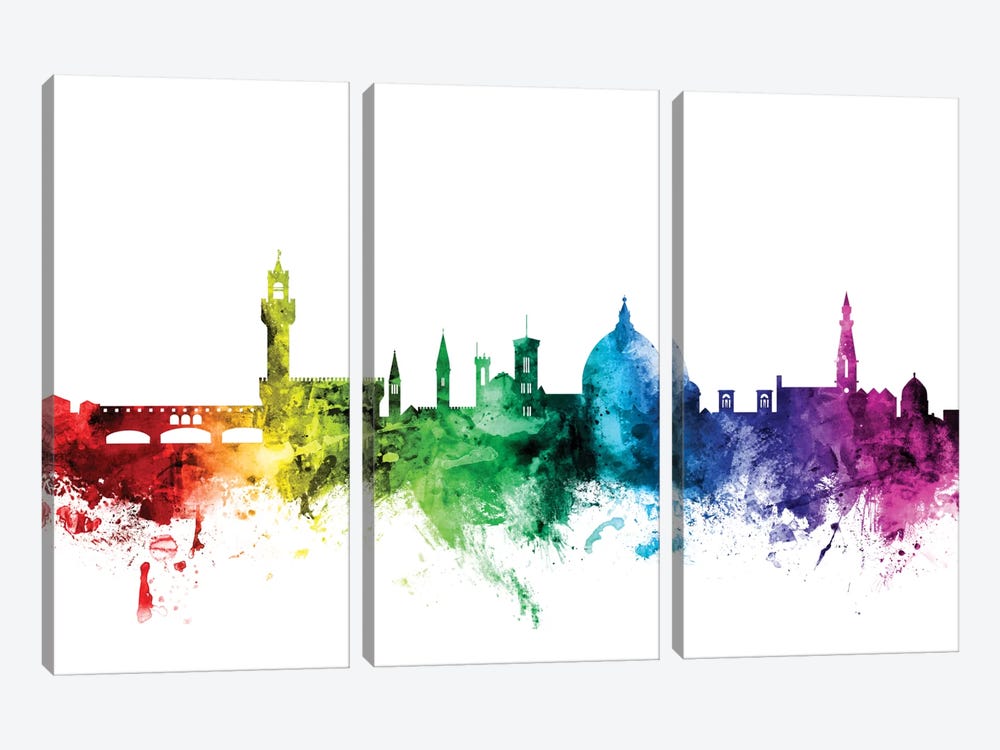 Florence, Italy by Michael Tompsett 3-piece Canvas Art Print