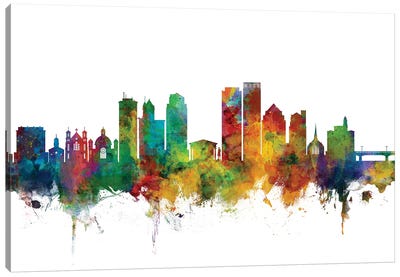 Dayton, Ohio Skyline Canvas Art Print - Ohio Art