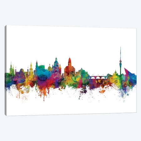 Dresden, Germany Skyline Canvas Print #MTO1026} by Michael Tompsett Canvas Print