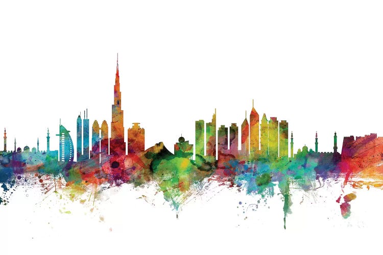 Rainbow Blend Dubai, UAE Skyline