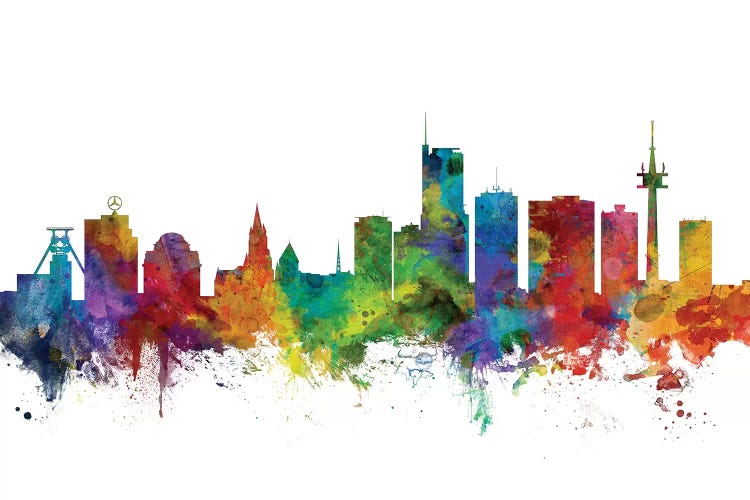 Essen, Germany Skyline by Michael Tompsett wall art