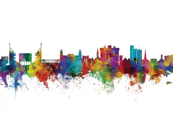 North Carolina: Rainbow Blend Fayetteville, Arkansas Skyline by Michael Tompsett