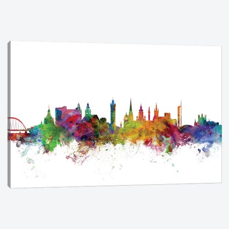 Glasgow, Scotland Skyline Canvas Print #MTO1048} by Michael Tompsett Canvas Artwork