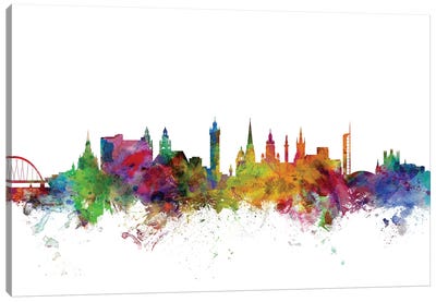 Glasgow, Scotland Skyline Canvas Art Print - Glasgow Art