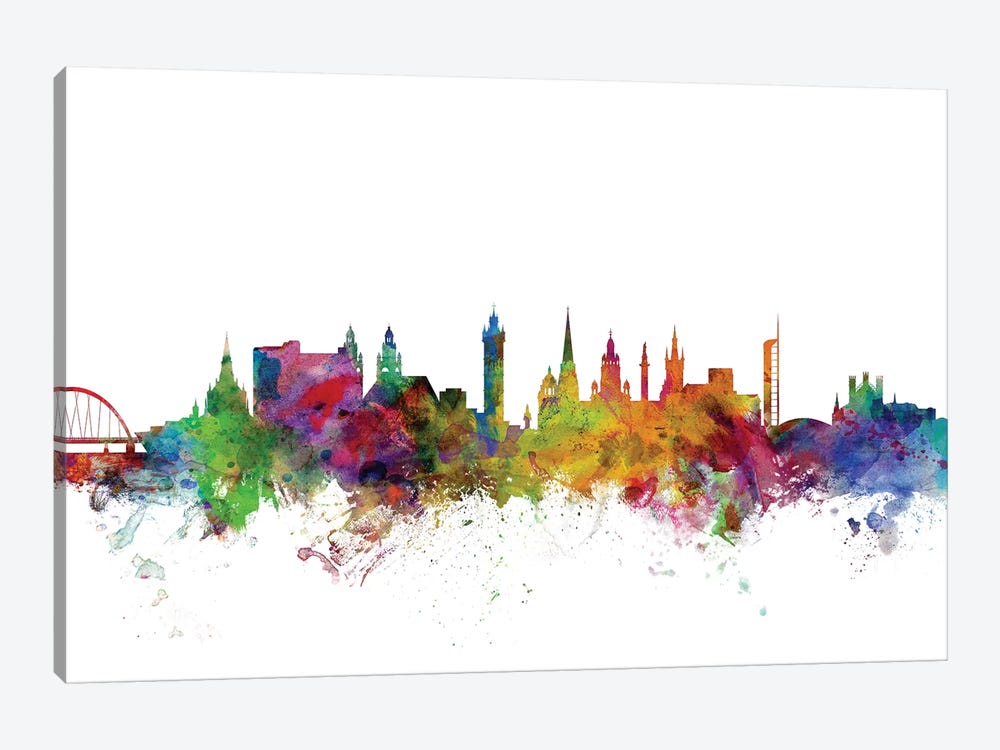 Glasgow, Scotland Skyline by Michael Tompsett 1-piece Art Print