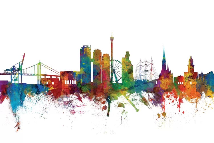 Gothenburg, Sweden Skyline by Michael Tompsett wall art