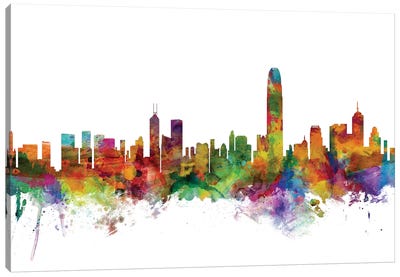 Hong Kong Skyline Canvas Art Print