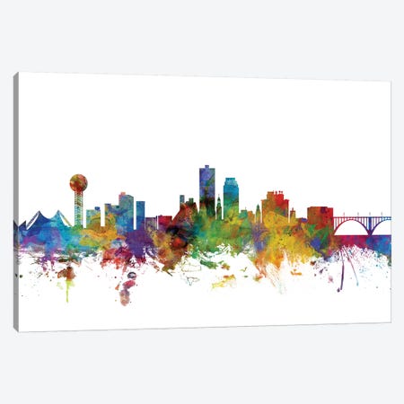 Knoxville, Tennessee Skyline Canvas Print #MTO1073} by Michael Tompsett Canvas Print