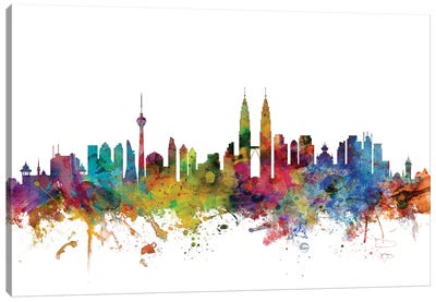 Kuala Lumpur, Malaysia Skyline Canvas Art Print - Kuala Lumpur