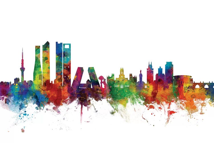 Rainbow Blend Madrid, Spain Skyline