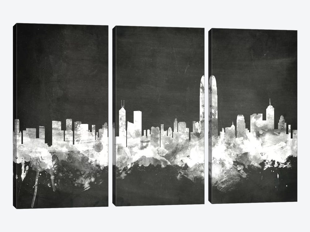 Hong Kong, People's Republic Of China by Michael Tompsett 3-piece Canvas Artwork
