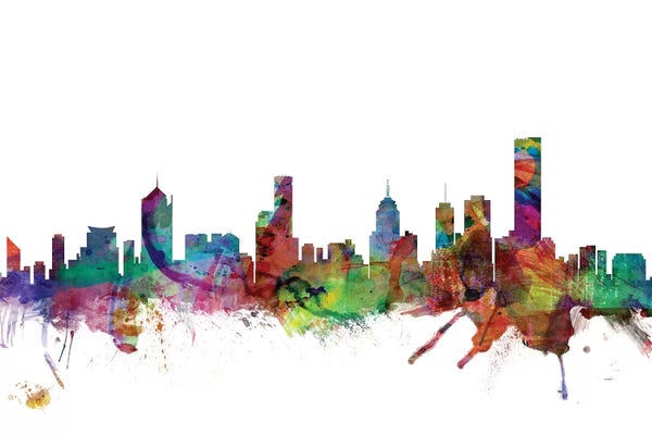 Victoria: Rainbow Blend Melbourne, Australia Skyline by Michael Tompsett