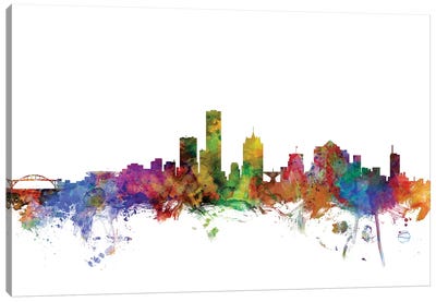 Milwaukee, Wisconsin Skyline Canvas Art Print - Milwaukee
