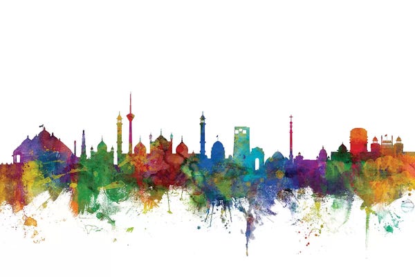 Rainbow Blend New Delhi, India Skyline