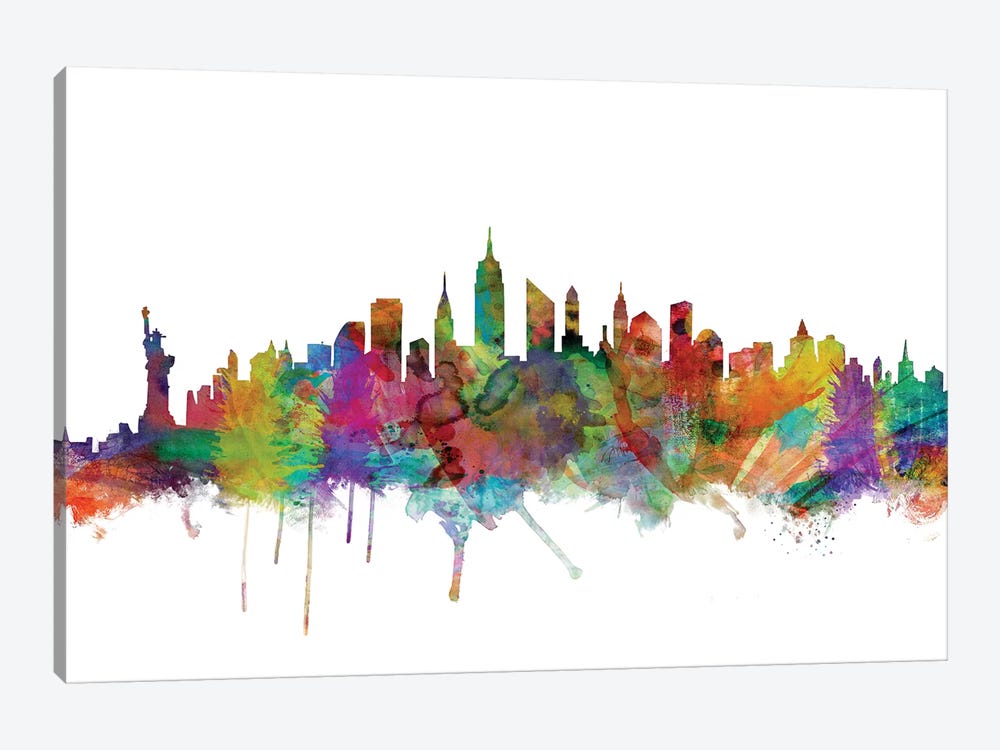 New York City Skyline by Michael Tompsett 1-piece Art Print