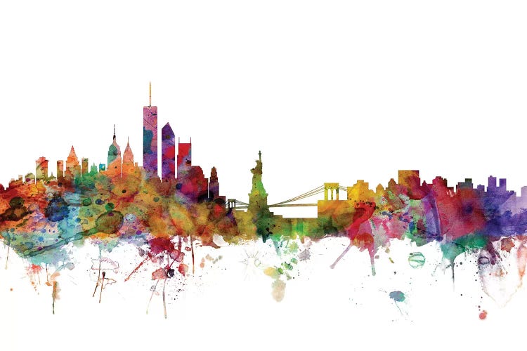 Rainbow Blend New York Skyline