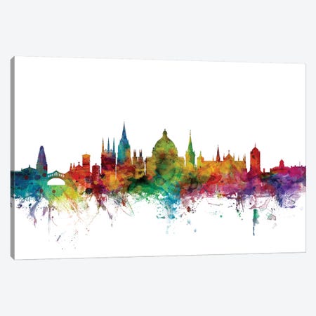 Oxford, England Skyline Canvas Print #MTO1127} by Michael Tompsett Canvas Wall Art