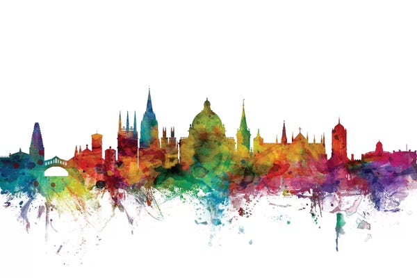 Oxford: Rainbow Blend Oxford, England Skyline by Michael Tompsett