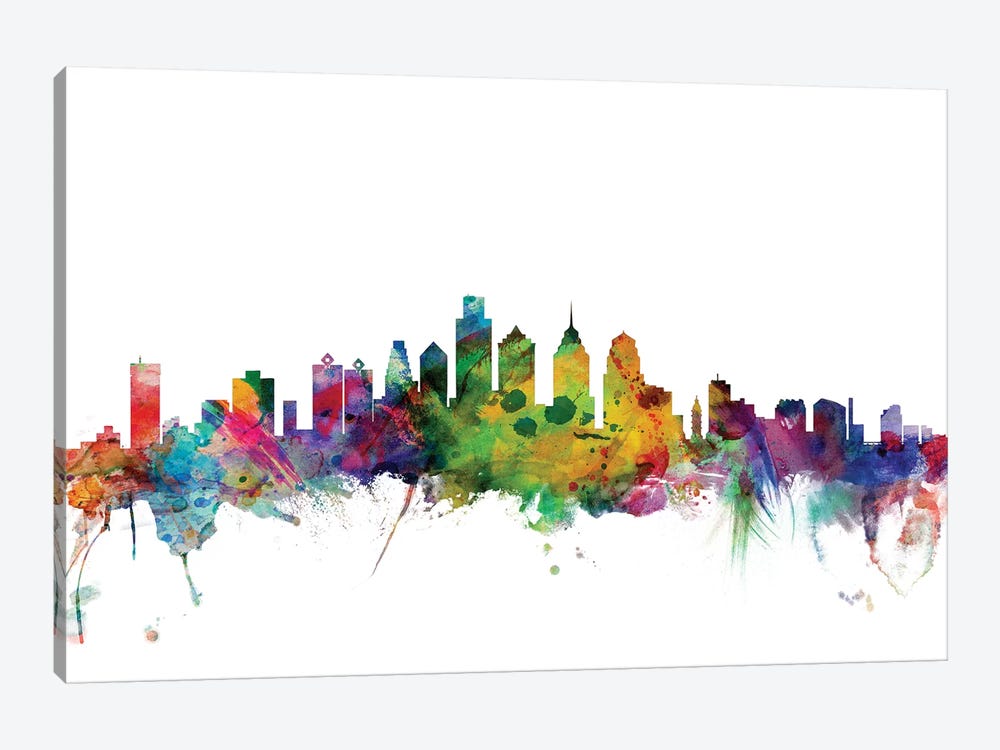 Philadelphia, Pennsylvania Skyline by Michael Tompsett 1-piece Canvas Print