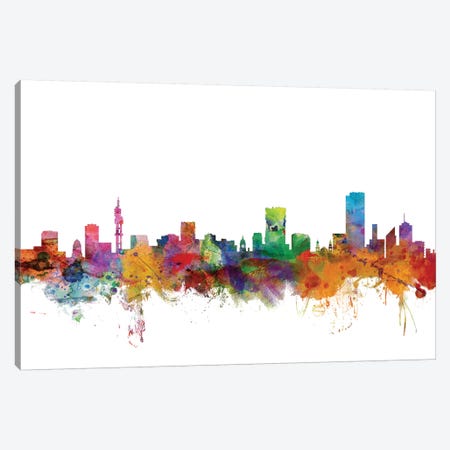 Pretoria, South Africa Skyline Canvas Print #MTO1138} by Michael Tompsett Canvas Wall Art