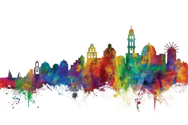 Rainbow Blend Santorini Skyline