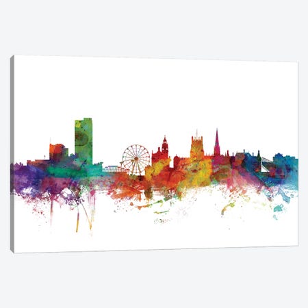 Sheffield, England Skyline Canvas Print #MTO1160} by Michael Tompsett Canvas Print