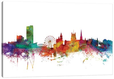 Sheffield, England Skyline Canvas Art Print
