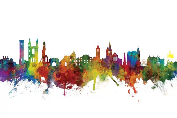 St Andrews: Rainbow Blend St. Andrews, Scotland Skyline by Michael Tompsett