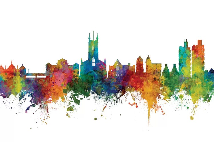 Rainbow Blend Stoke On Trent, England Skyline by Michael Tompsett wall art