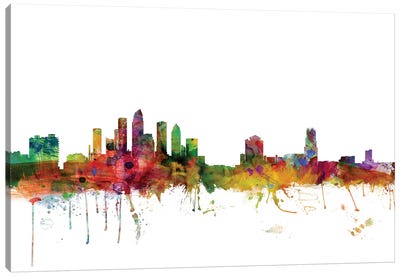 Tampa, Florida Skyline Canvas Art Print - Tampa Art