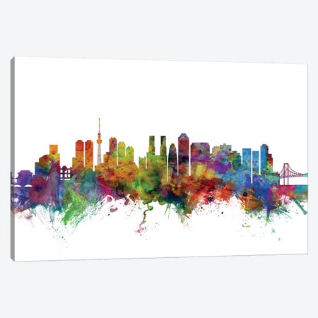 Tokyo, Japan Skyline Canvas Print #MTO1179} by Michael Tompsett Canvas Artwork