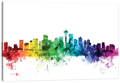 Seattle, Washington, USA Canvas Art Print - Seattle Skylines