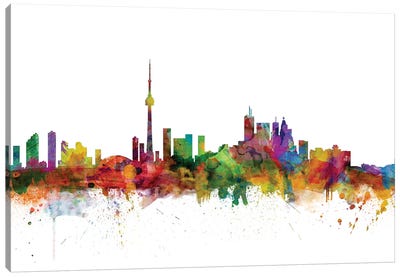 Toronto, Canada Skyline Canvas Art Print - Canada Art