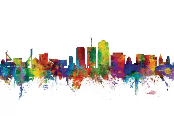 Tucson: Rainbow Blend Tucson, Arizona Skyline by Michael Tompsett