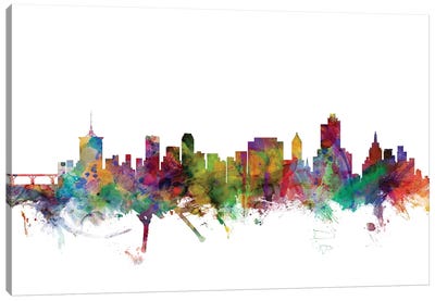 Tulsa, Oklahoma Skyline Canvas Art Print - Oklahoma Art